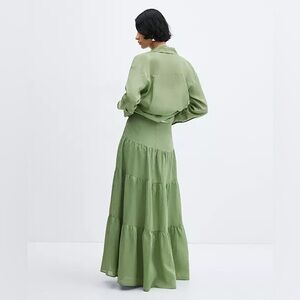 Mango  Ramie Maxi-Skirt